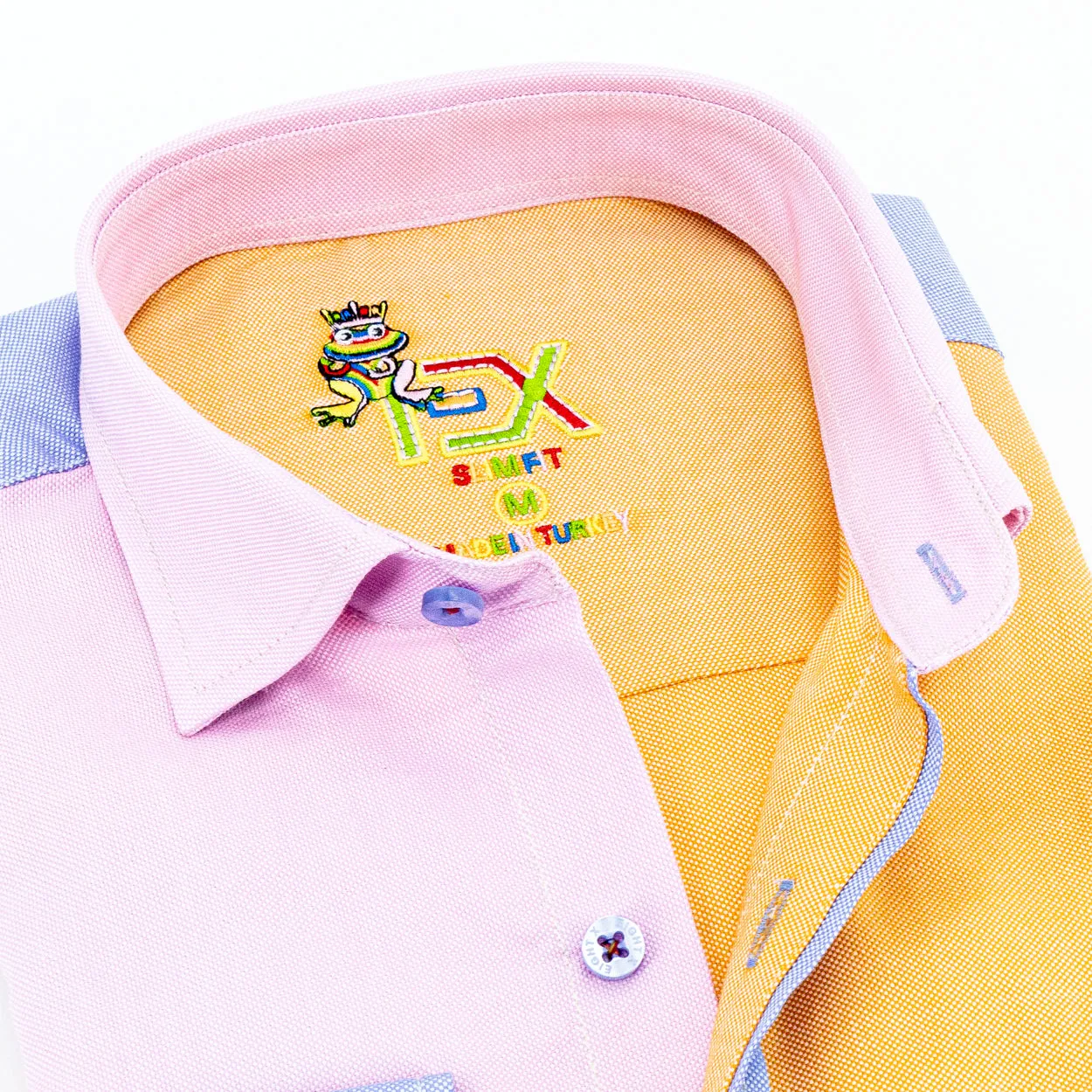 Color Block Oxford FROG Button Down Shirt - Santiago