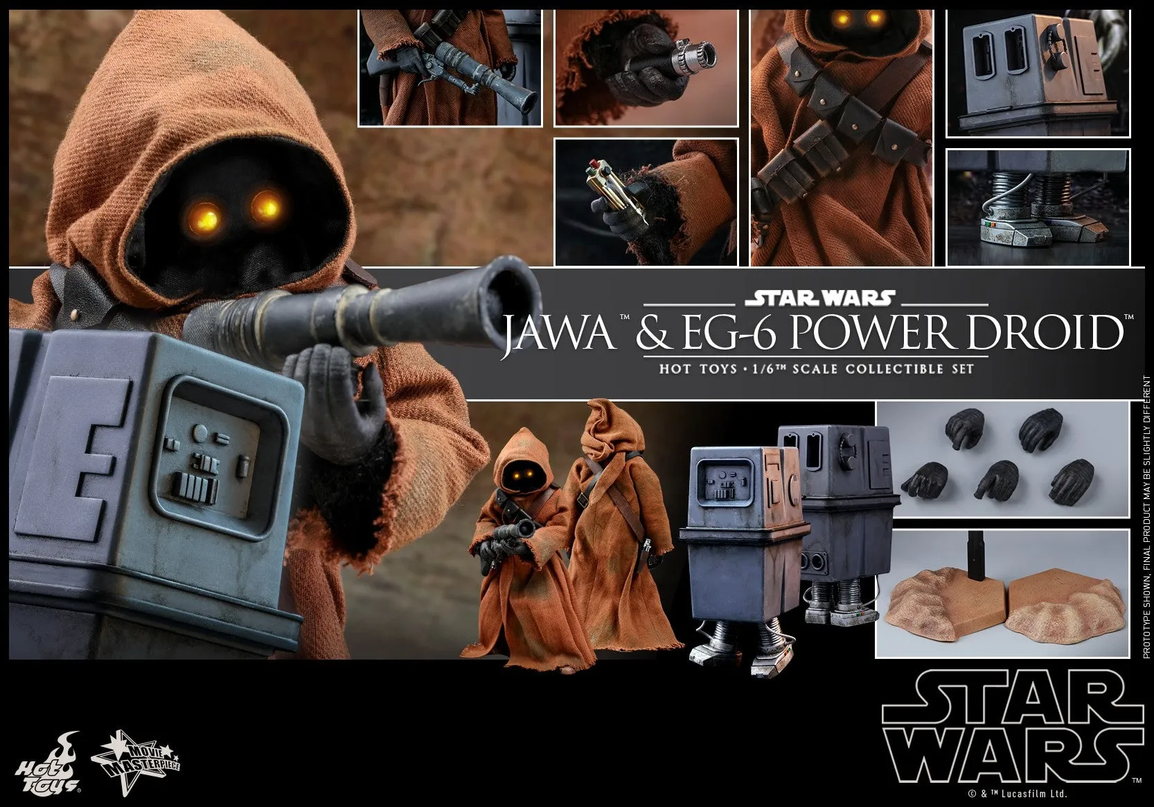 Hot Toys - MMS554 - Star Wars: Episode IV A New Hope - 1/6th scale Jawa & EG-6 Power Droid Collectible Set
