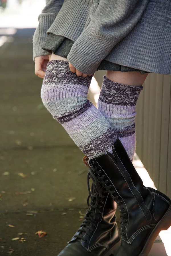 Marled Stripe Knee Socks