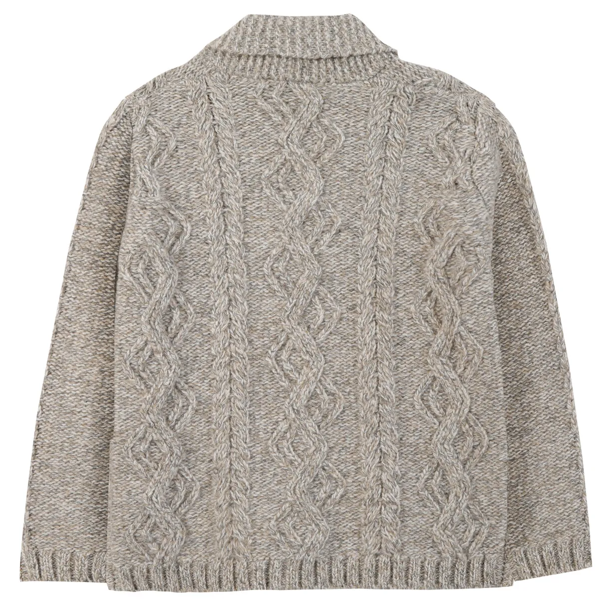 Shawl Collar Cableknit Cardigan