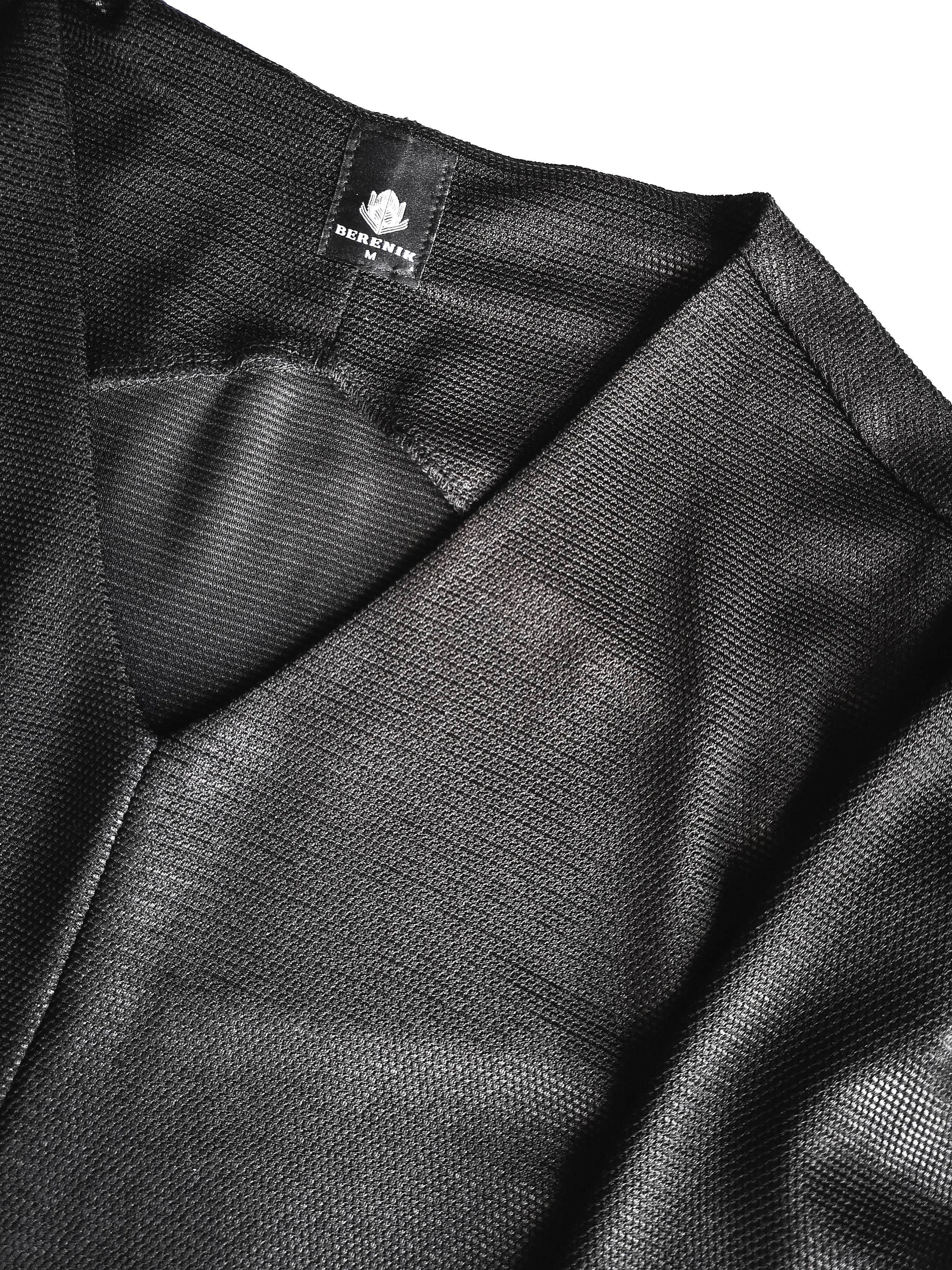 SHIRT LONG SLEEVE - TECH LACES STRETCH black