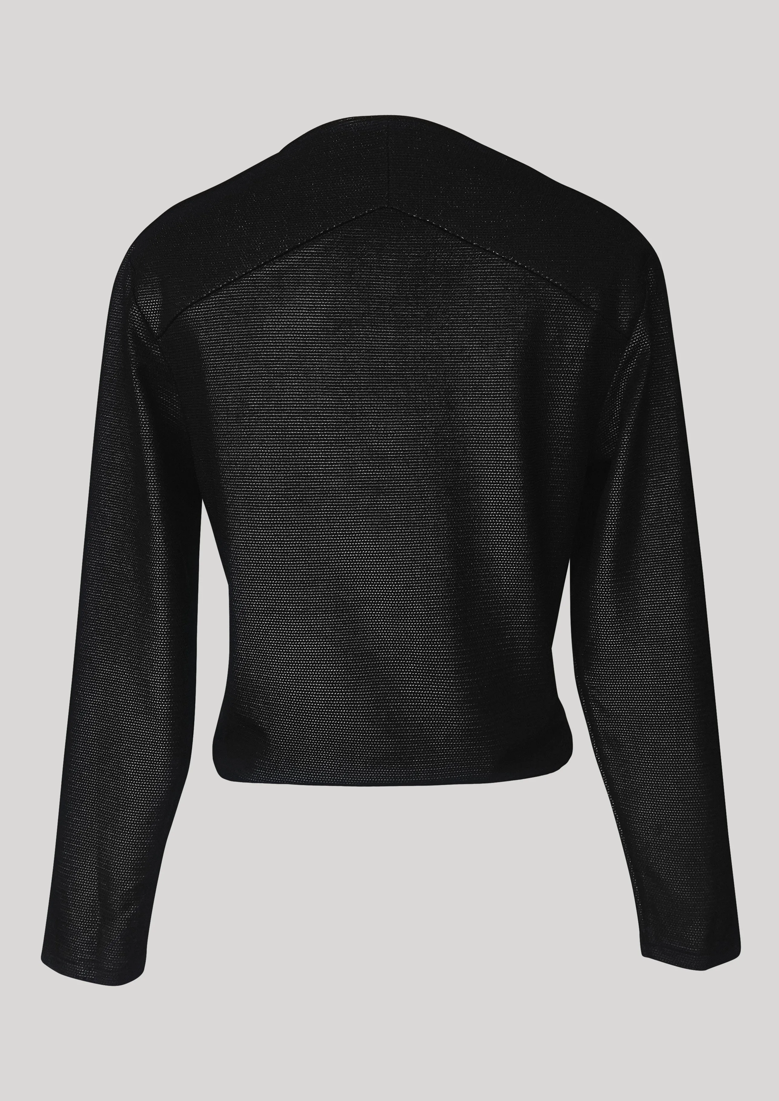 SHIRT LONG SLEEVE - TECH LACES STRETCH black