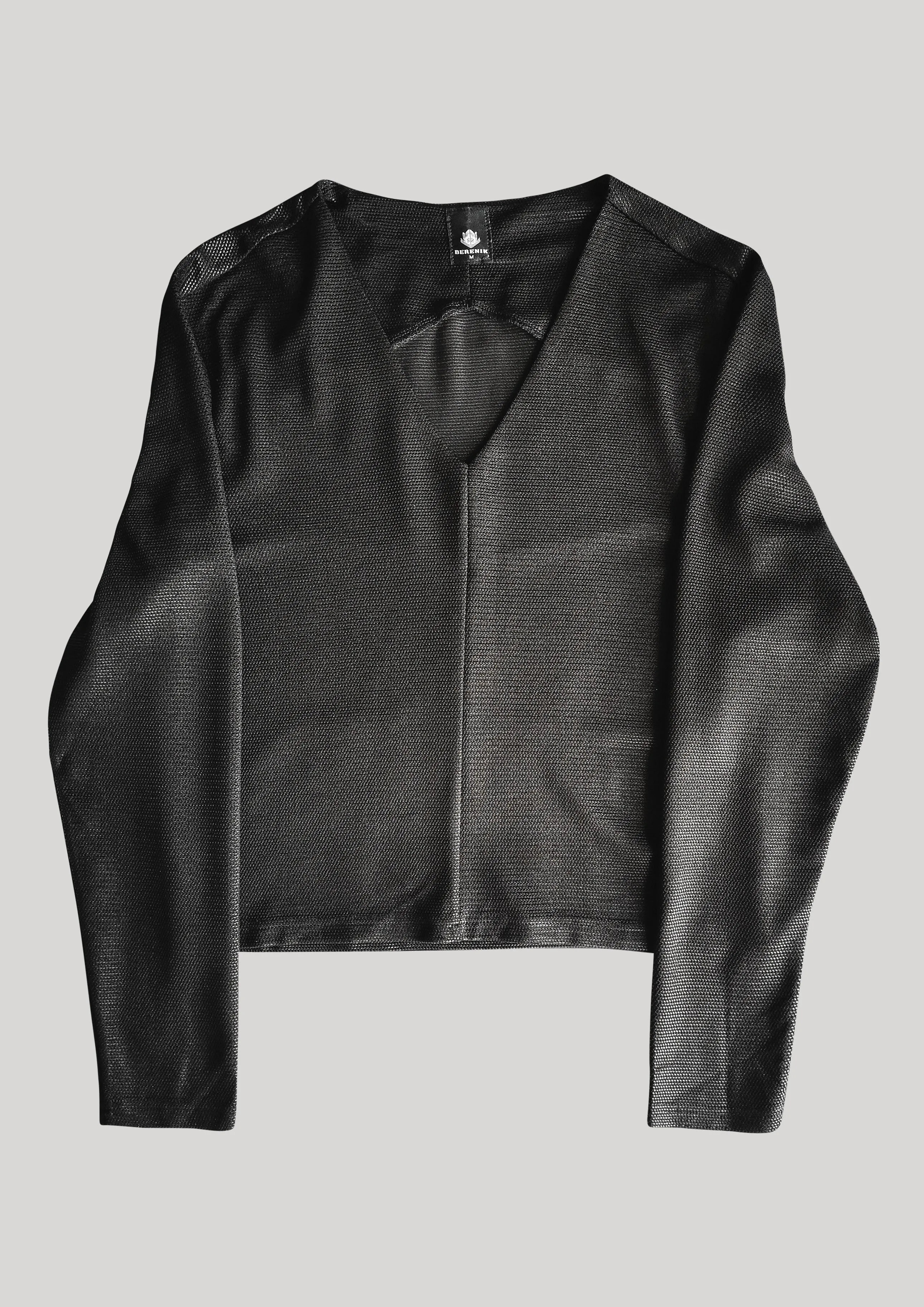 SHIRT LONG SLEEVE - TECH LACES STRETCH black