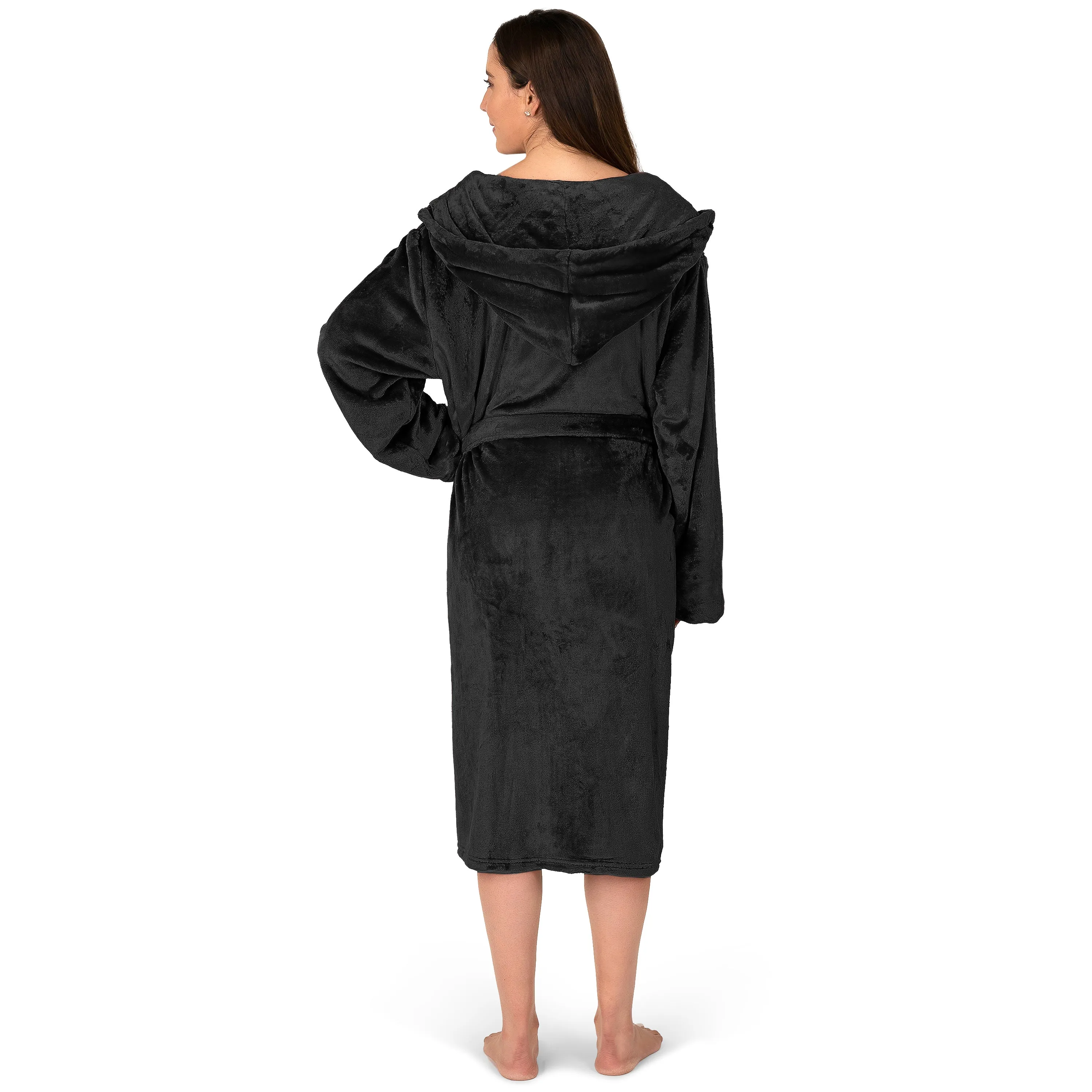 Women's Classic Fleece Robe with Hood