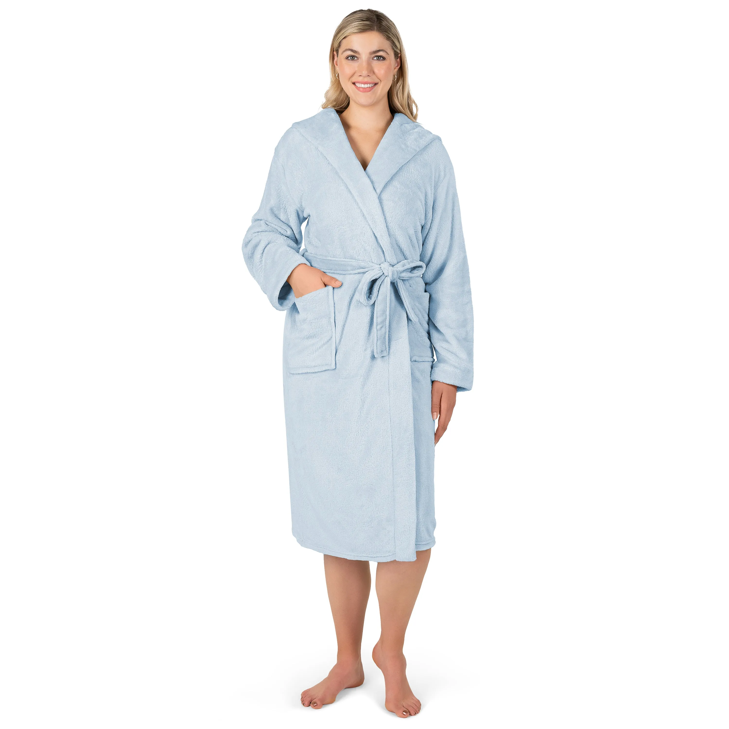 Women's Classic Fleece Robe with Hood