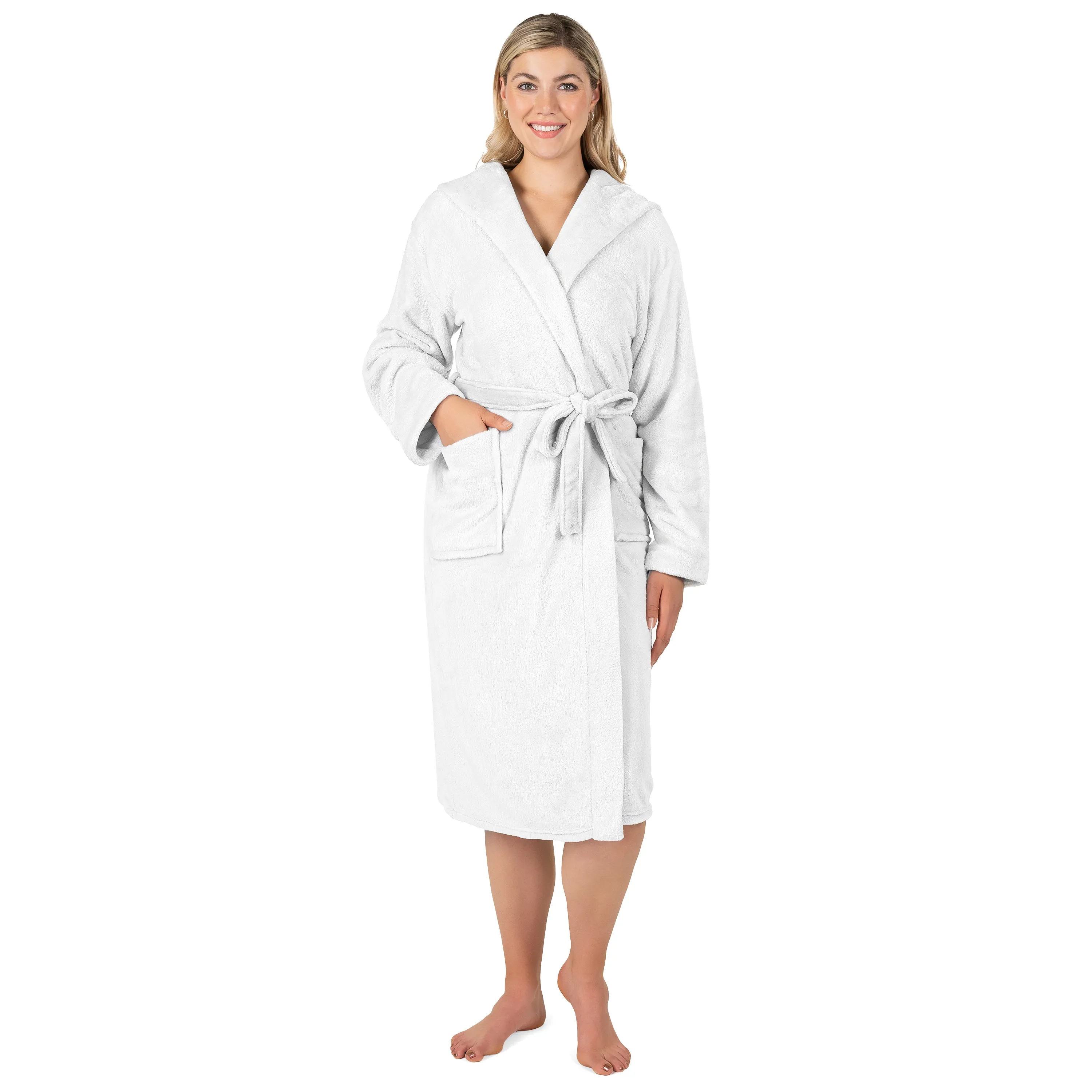 Women's Classic Fleece Robe with Hood