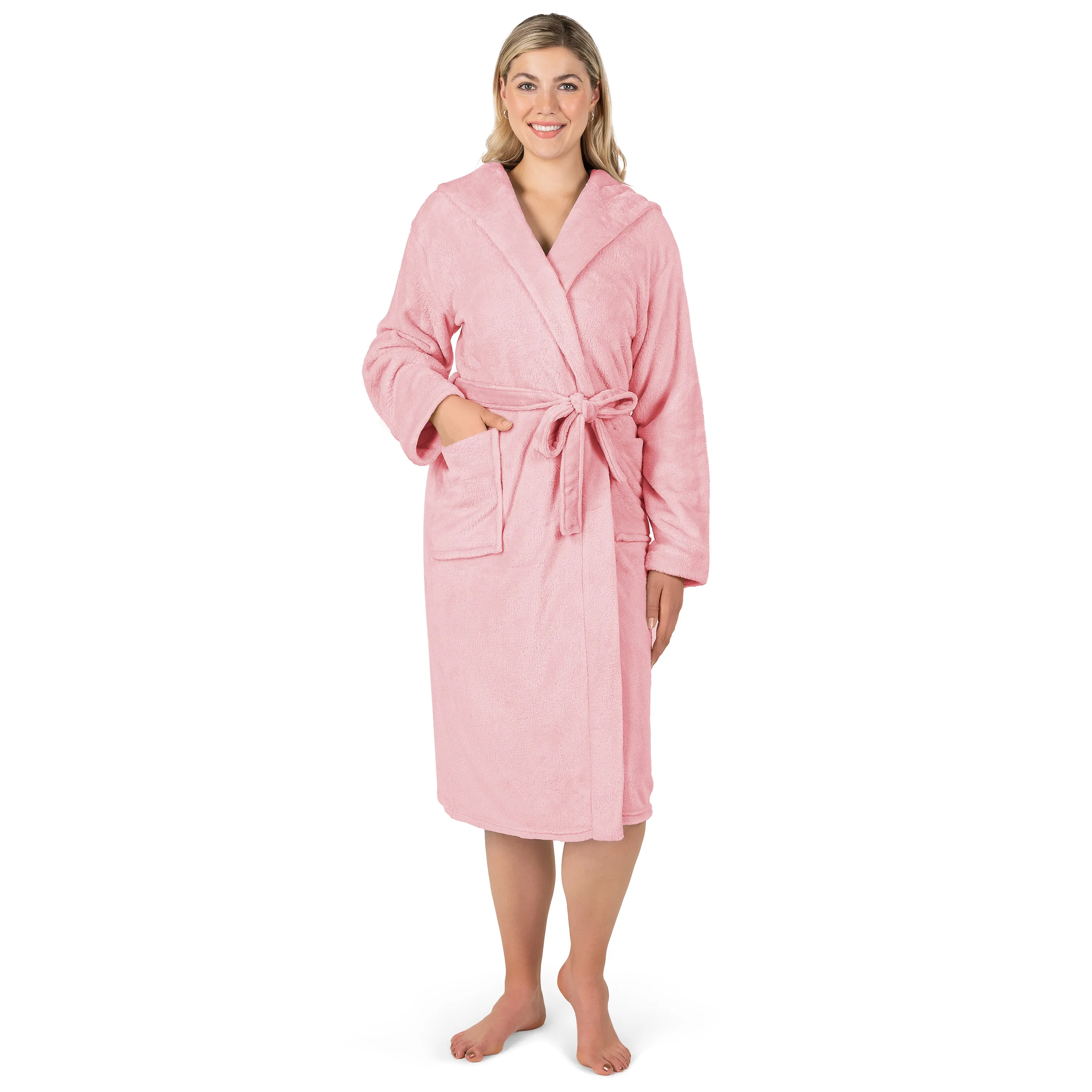 Women's Classic Fleece Robe with Hood