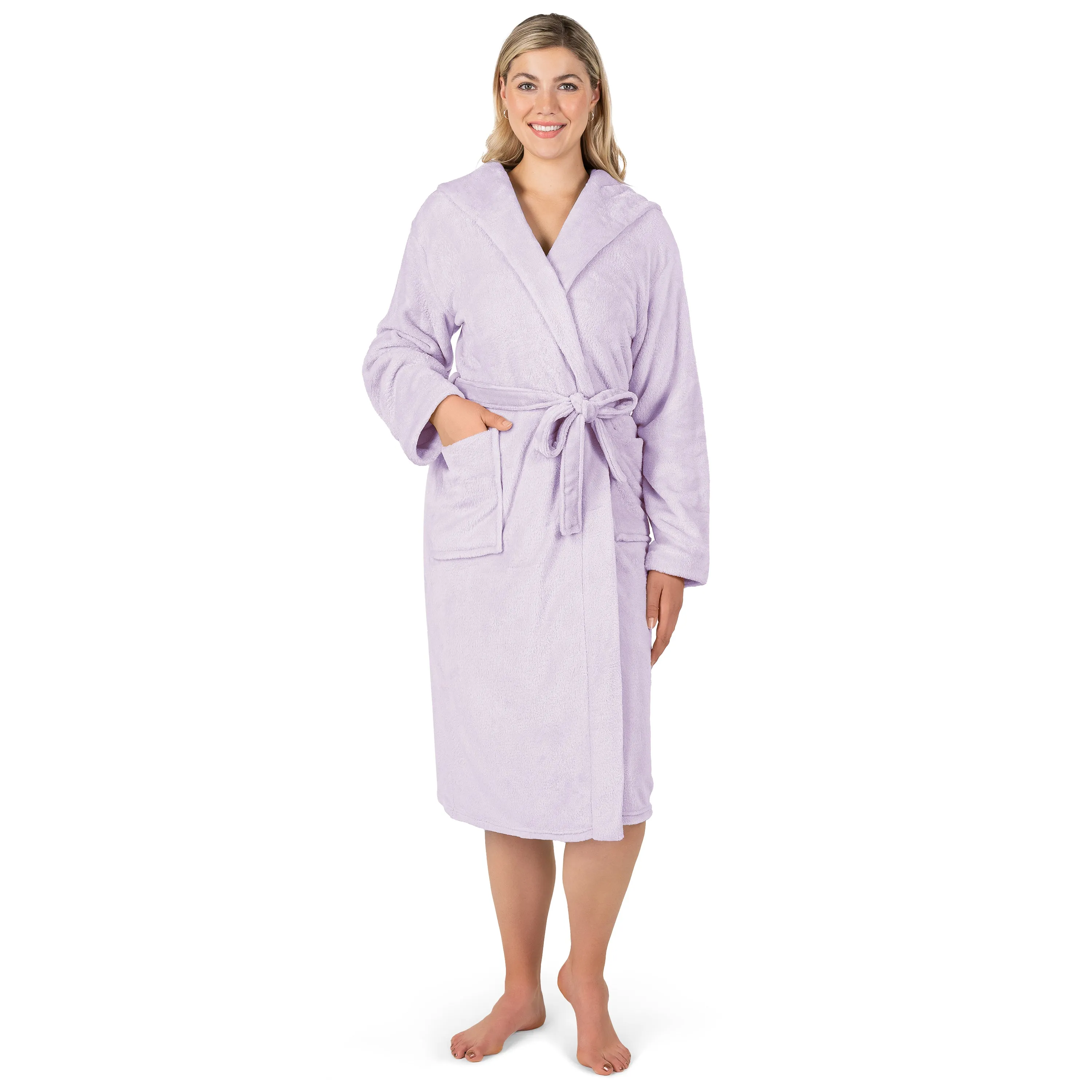 Women's Classic Fleece Robe with Hood