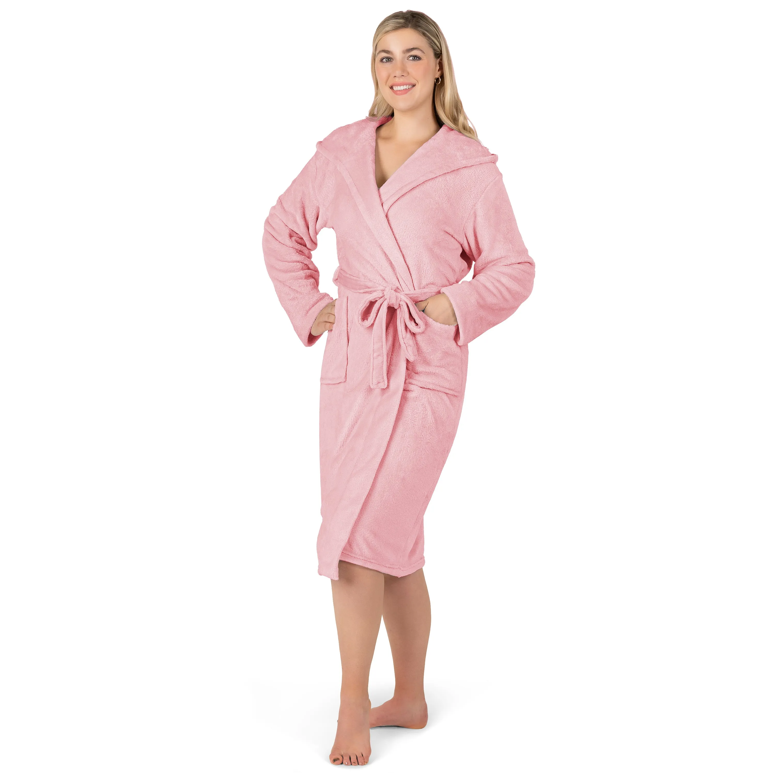 Women's Classic Fleece Robe with Hood