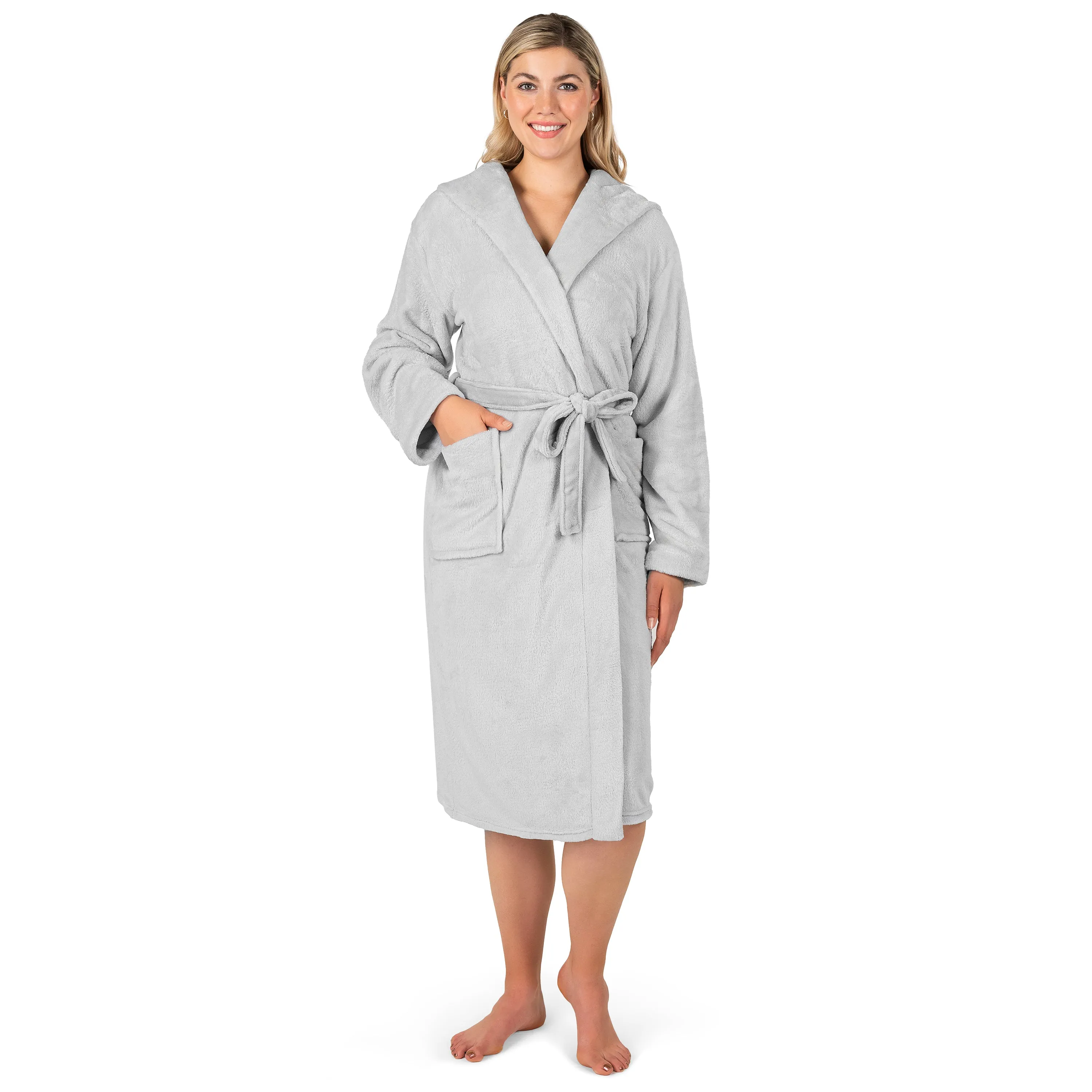 Women's Classic Fleece Robe with Hood