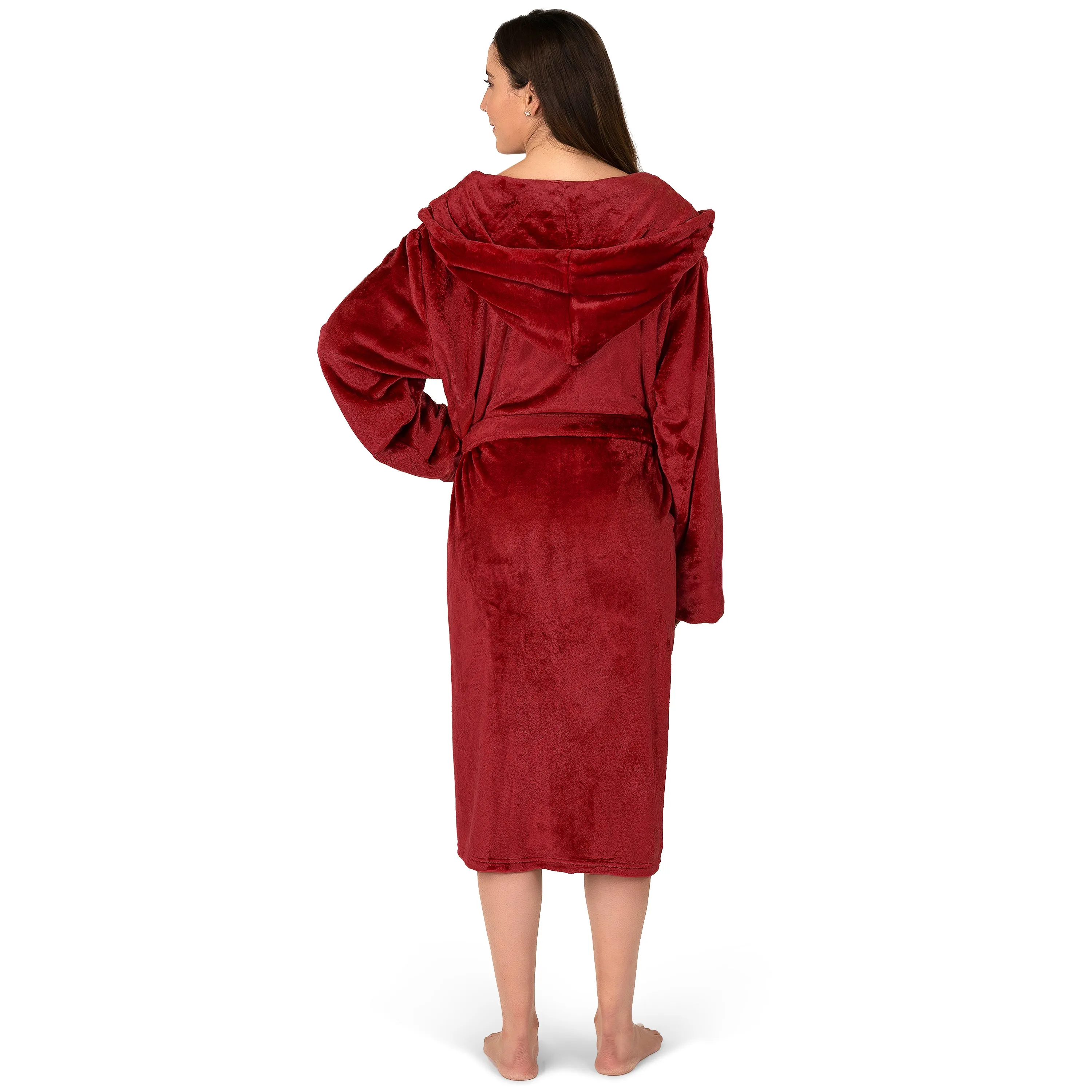 Women's Classic Fleece Robe with Hood