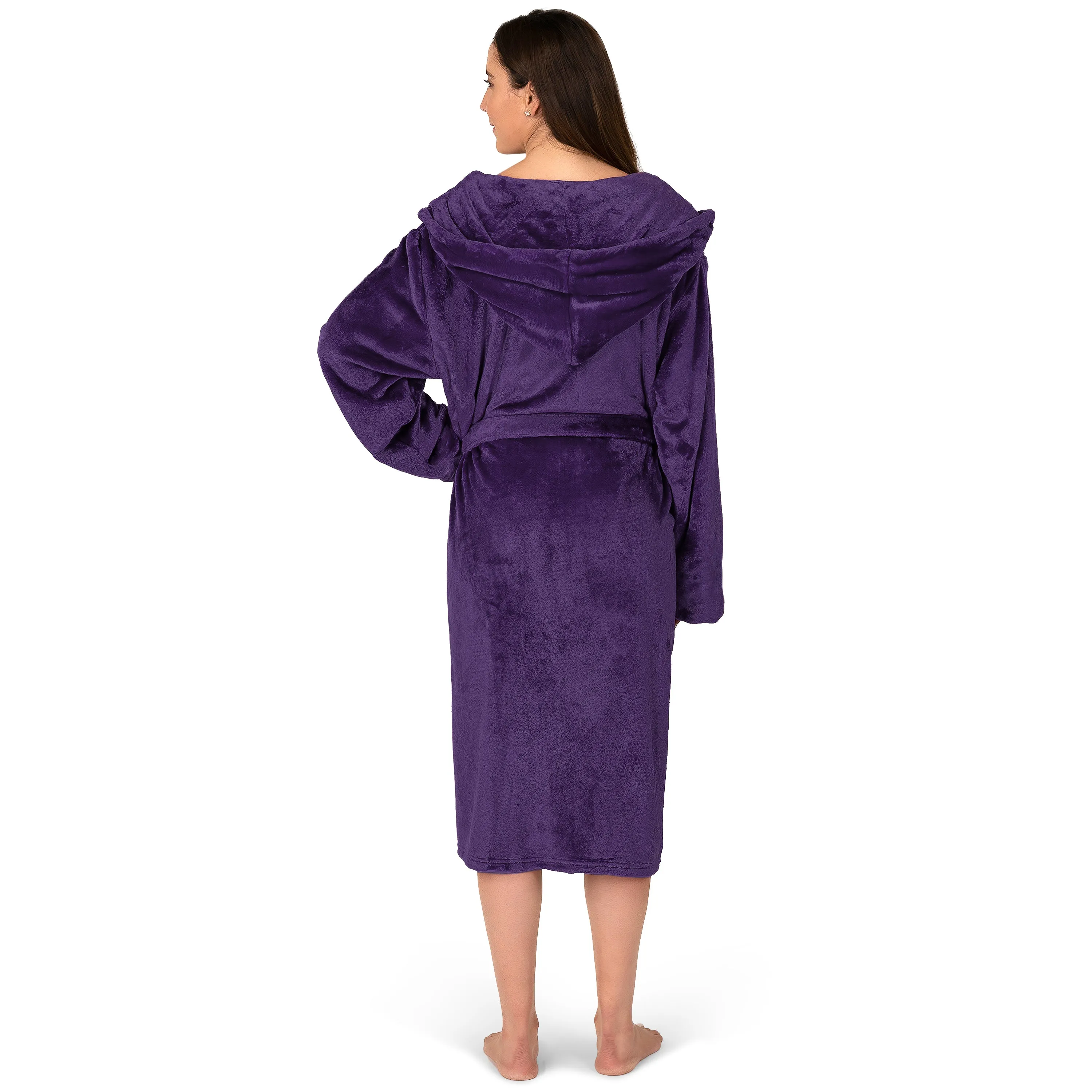 Women's Classic Fleece Robe with Hood